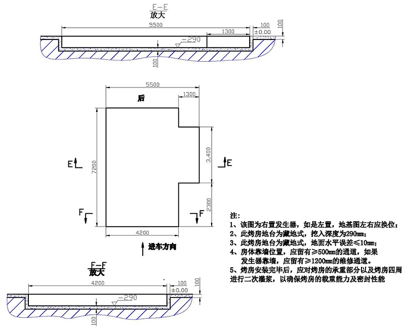 廣力烤漆房 GL-BA-B地基圖