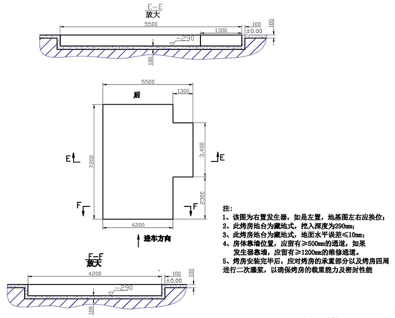 廣力烤漆房 GL-BA-C地基圖