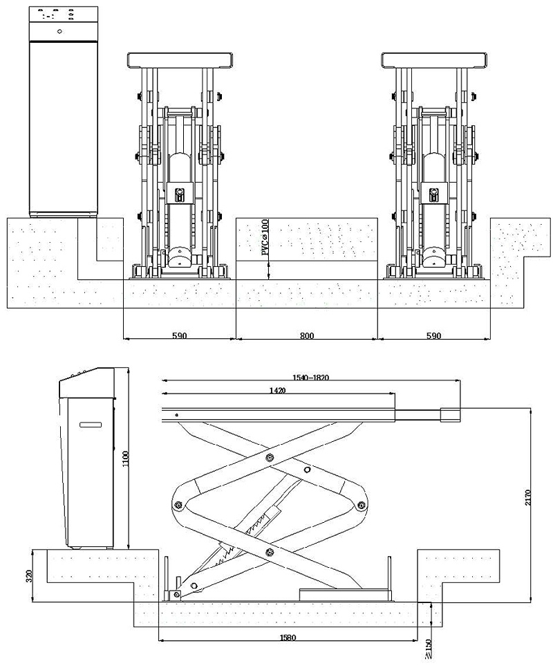 漢麥克森HIG30舉升機地基圖