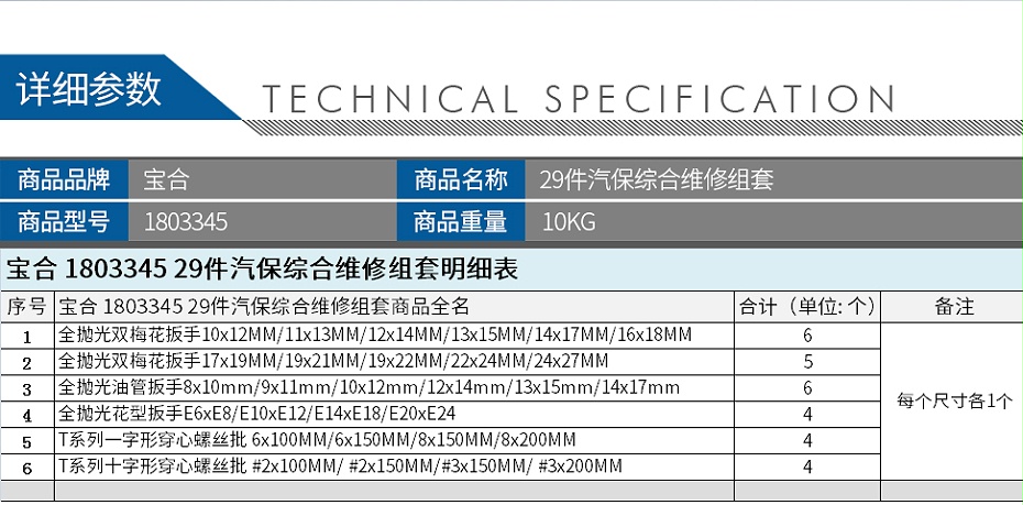 寶合-1803345-29件汽保綜合維修組套_02