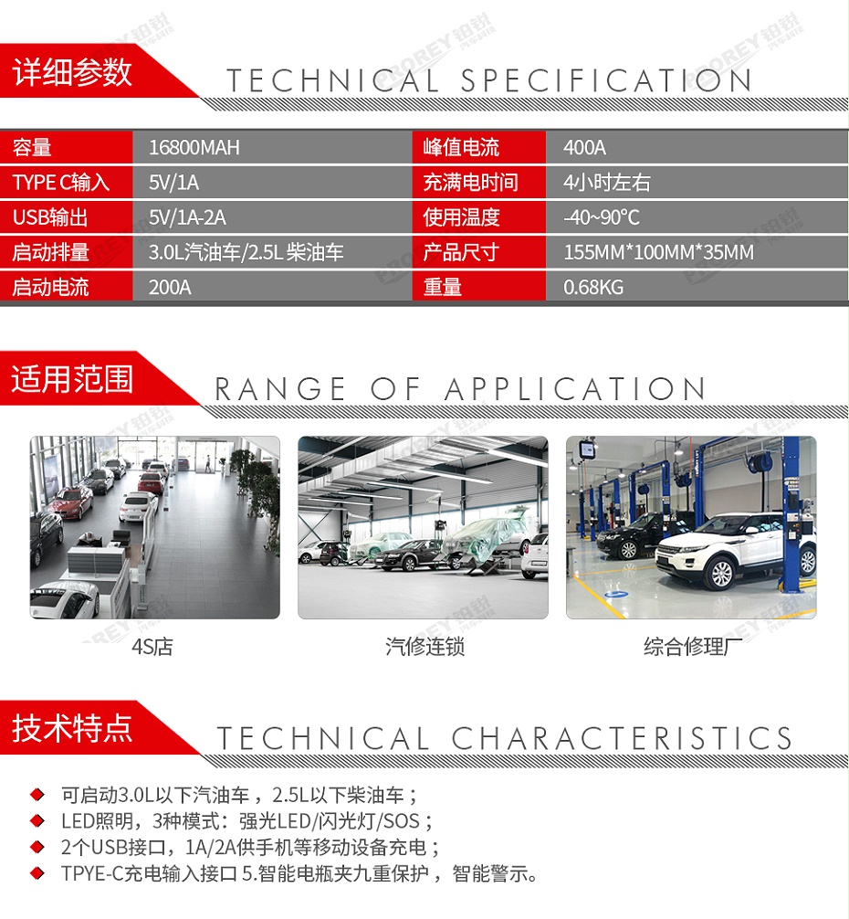 GW-170010103-啟尚 Q5(九防智能夾）應急啟動電源帶充氣-2